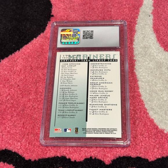 Ken Griffey Jr. – 1998 Leaf Rookies & Stars Team Lineup #170 – CSG 9 - Picture 5 of 6